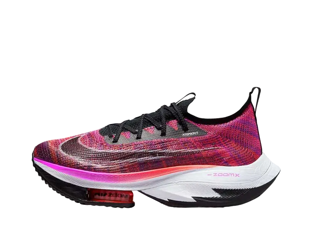 ナイキ ウィメンズ エア ズーム アルファフライ ネクスト％ フライニット "ハイパー バイオレット/ブラック"