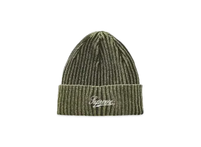 Supreme Bleached Rib Beanie "Olive"