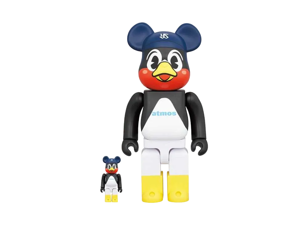 Bearbrick atmos × Tokyo Yakult Swallows 100% & 400%