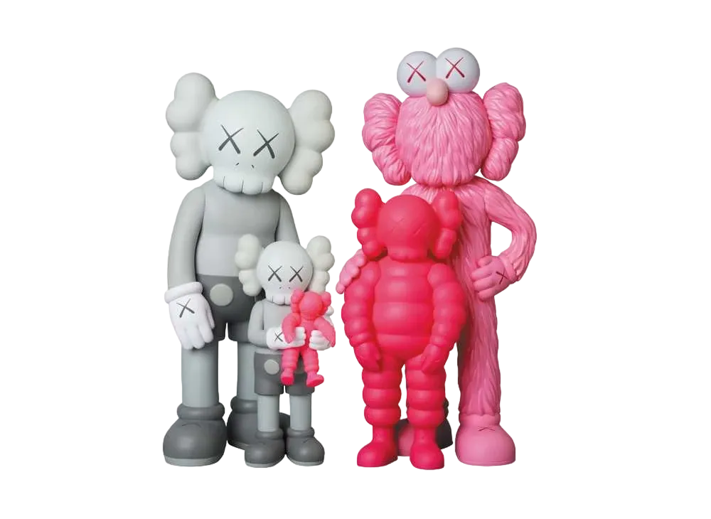 KAWS FAMILY GREY/PINK/FLUORO PINK "Grey Pink"