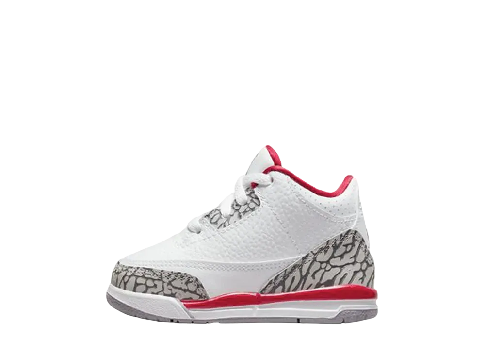 Nike TD Air Jordan 3 "Cardinal Red"