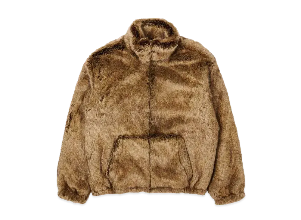 PALACE FAUX FUR JACKET "Tan"