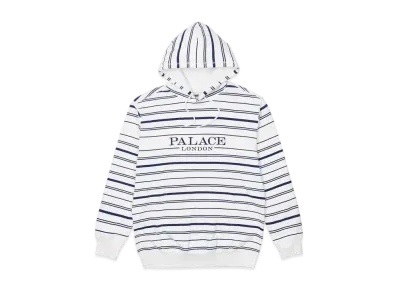 PALACE PRINTED STRIPE HOOD "White"