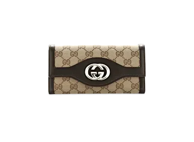 GUCCI GG Canvas Sukey Wallet "Beige"