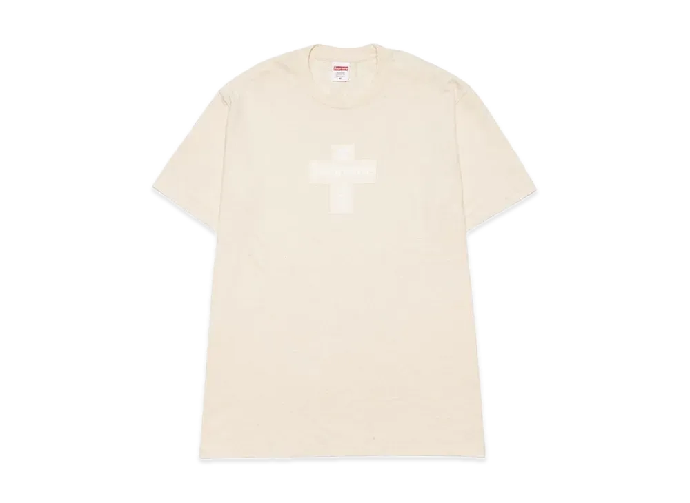 Supreme Cross Box Logo Tee "Natural"