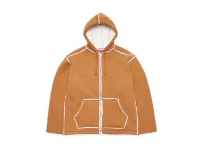 Supreme Faux Shearling Hooded Jacket "Tan"