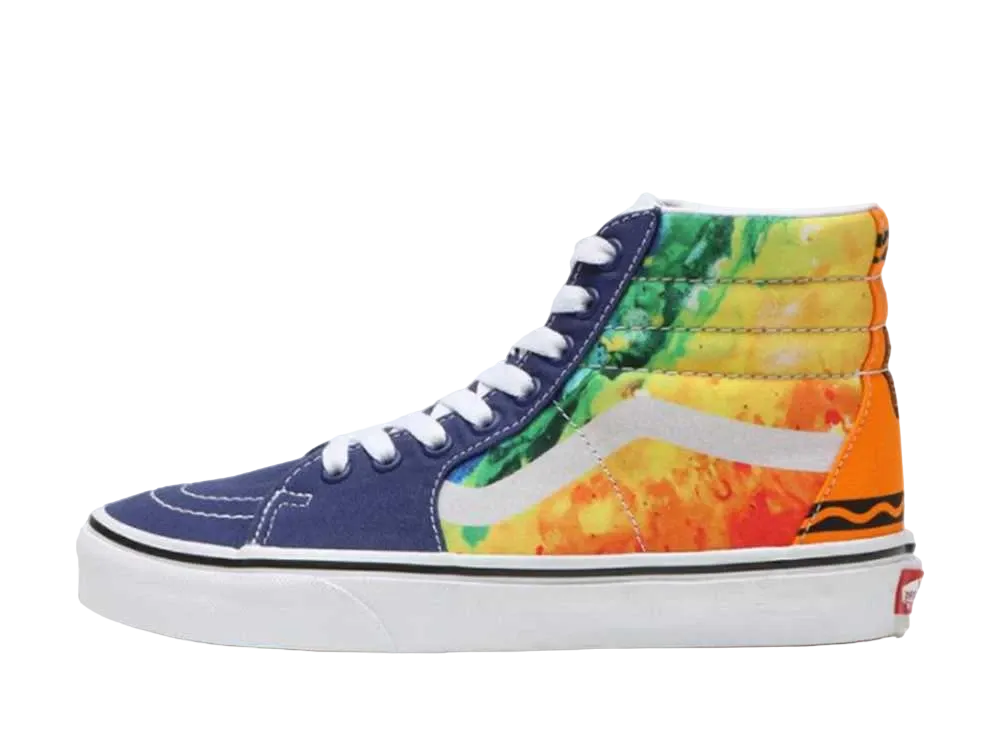 Crayola × Vans Sk8 Hi "Rainbow"