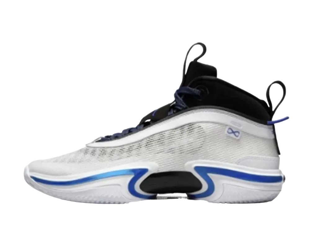 Nike Air Jordan 36 "White/Sports Blue/Black" (White Sole)