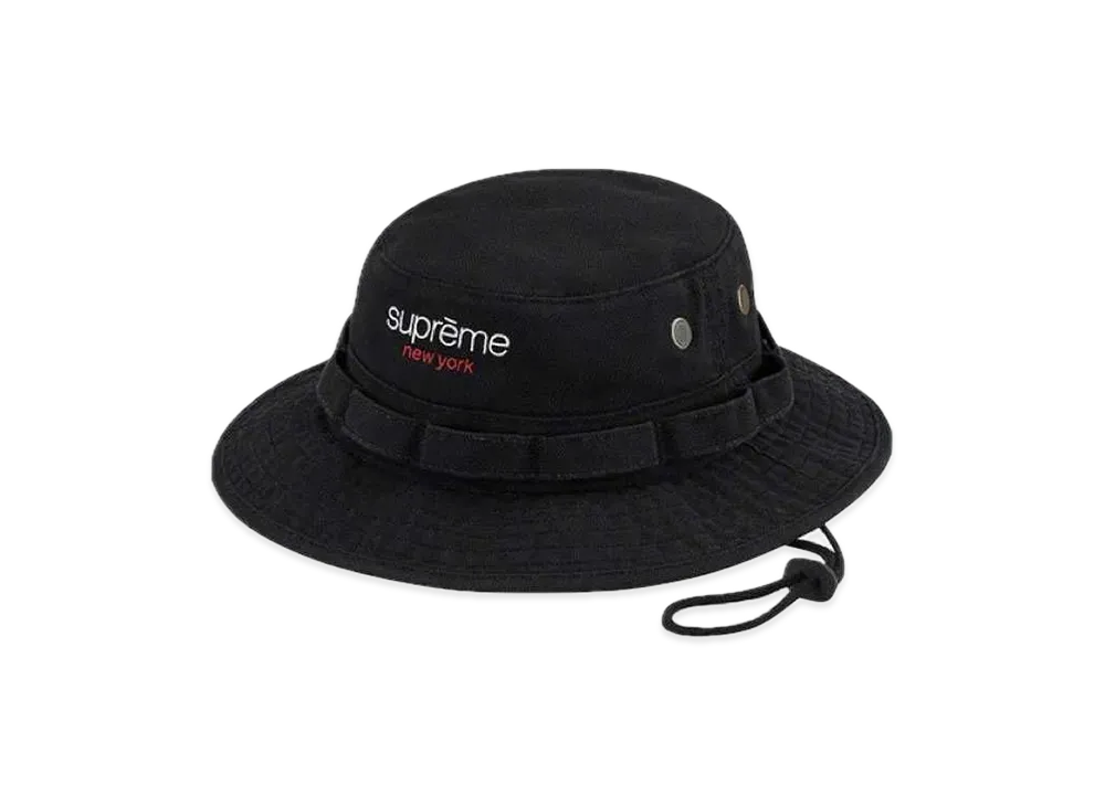 シュプリーム コントラスト ボーニー バケット ハット "ブラック"