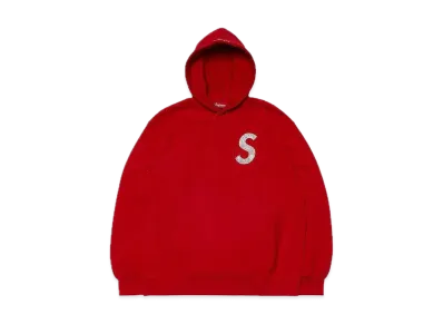 Supreme Swarovski® S Logo Hooded Sweatshirt "Red"