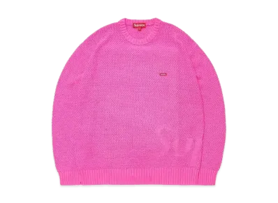 Supreme Textured Small Box Sweater "Pink"