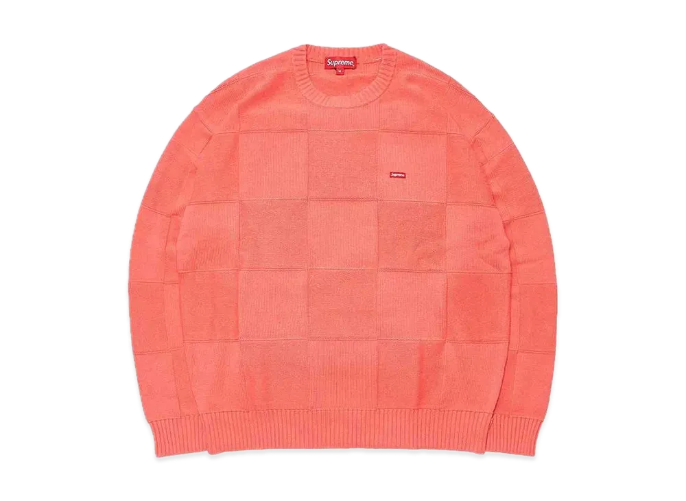 Supreme Tonal Checkerboard Small Box Sweater 