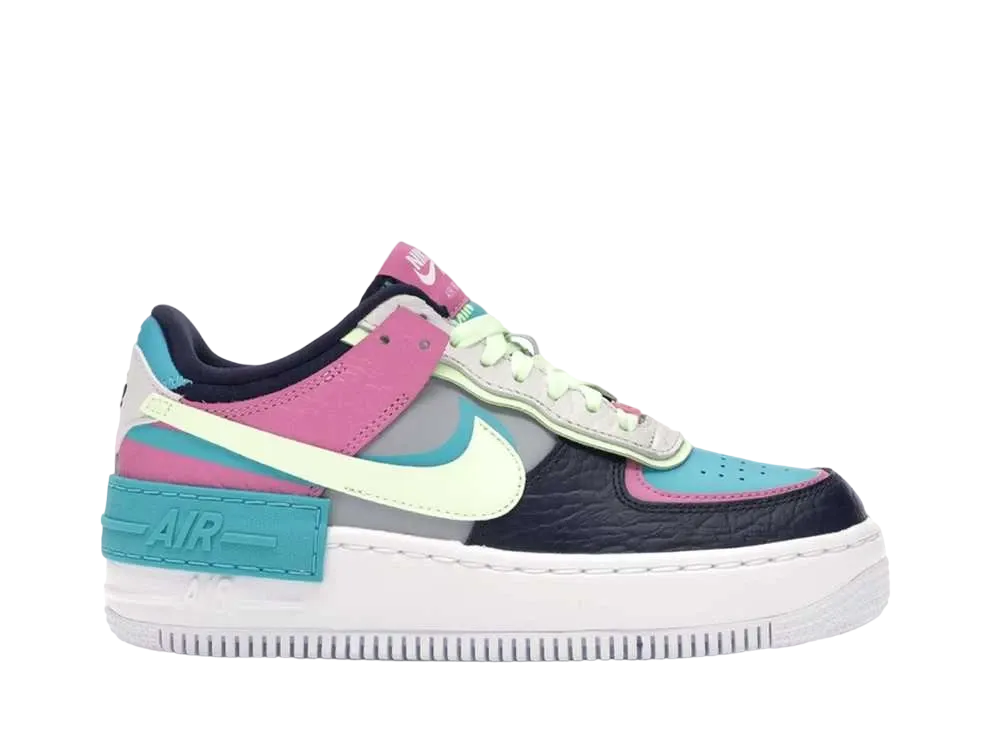 ナイキ ウィメンズ エアフォース1 ロー シャドウ "ベアリー ボルト オラクル アクア"