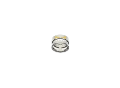 FENDI BAG BUGS EYE Ring "Gray"