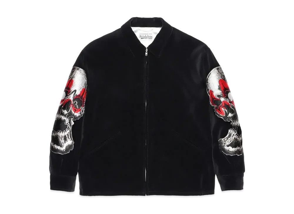 WACKO MARIA 56 TATTOO / VELOUR VIETNAM JACKET "Black"