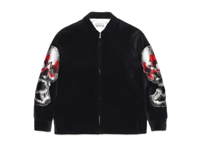 WACKO MARIA 56 TATTOO / VELOUR VIETNAM JACKET "Black"
