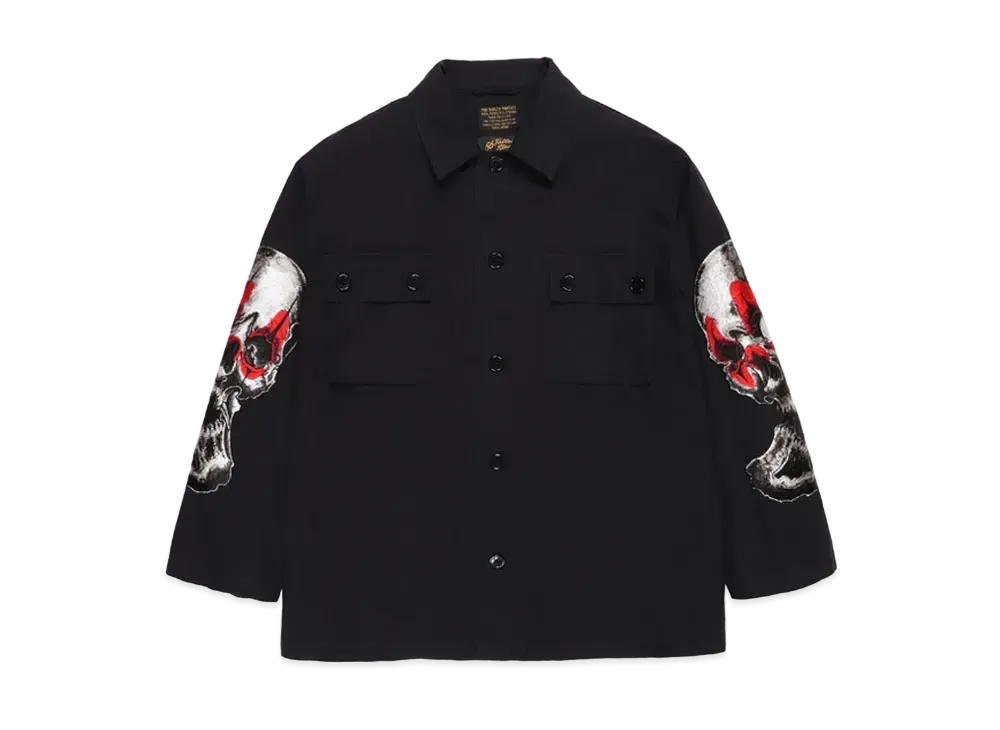 WACKO MARIA 56 TATTOO / ARMY SHIRT "Black"