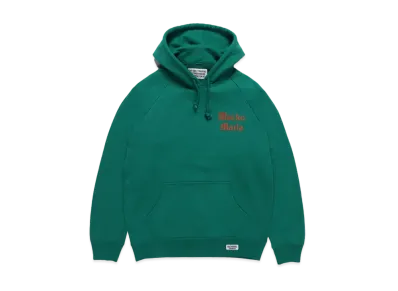 WACKO MARIA WASHED HEAVY WEIGHT PULL OVER HOODED SWEAT SHIRT "Green"