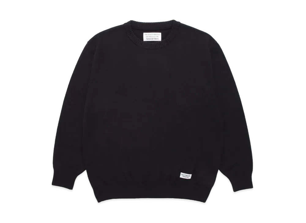 WACKO MARIA CLASSIC KNIT SWEATER "Black"