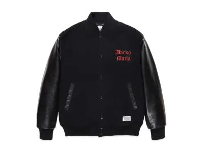 WACKO MARIA VARSITY JACKET "Black"