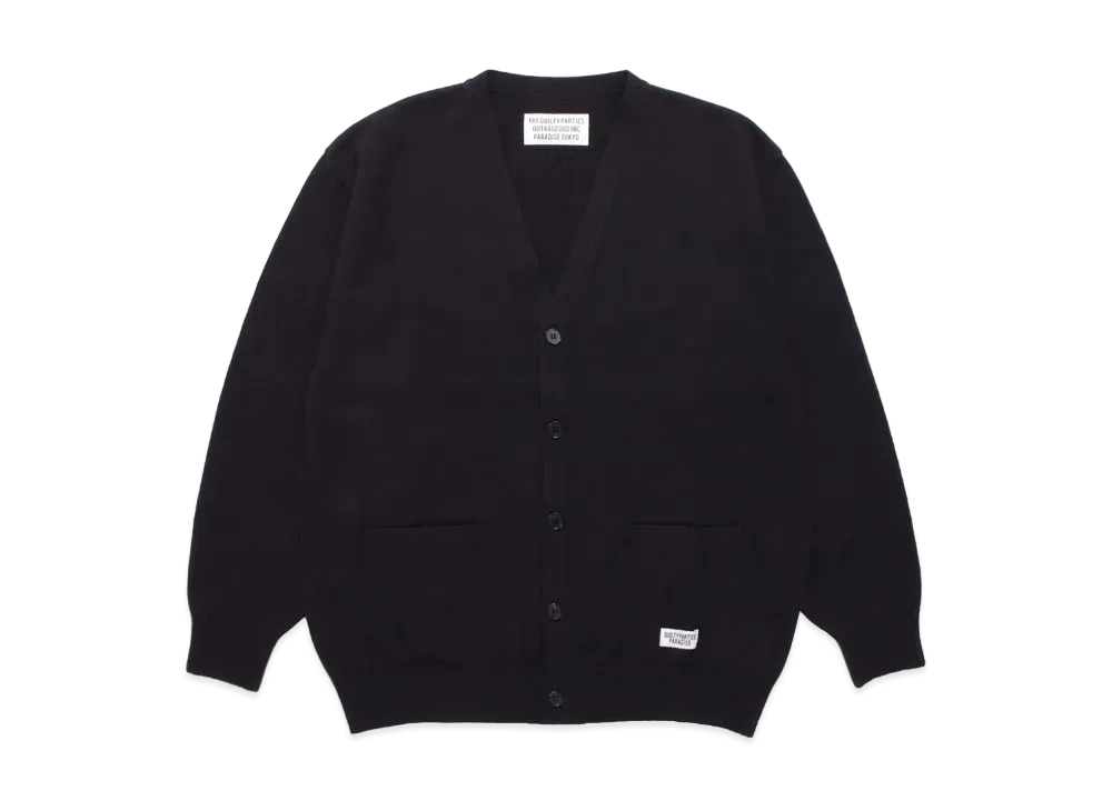 WACKO MARIA CLASSIC KNIT CARDIGAN "Black"