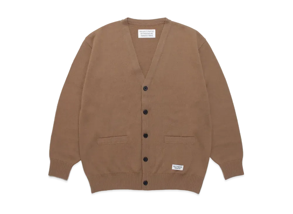 WACKO MARIA CLASSIC KNIT CARDIGAN "Brown"