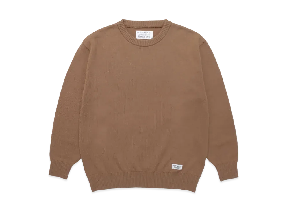 WACKO MARIA CLASSIC KNIT SWEATER "Brown"