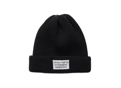 WACKO MARIA KNIT WATCH CAP (TYPE-2) "Black"