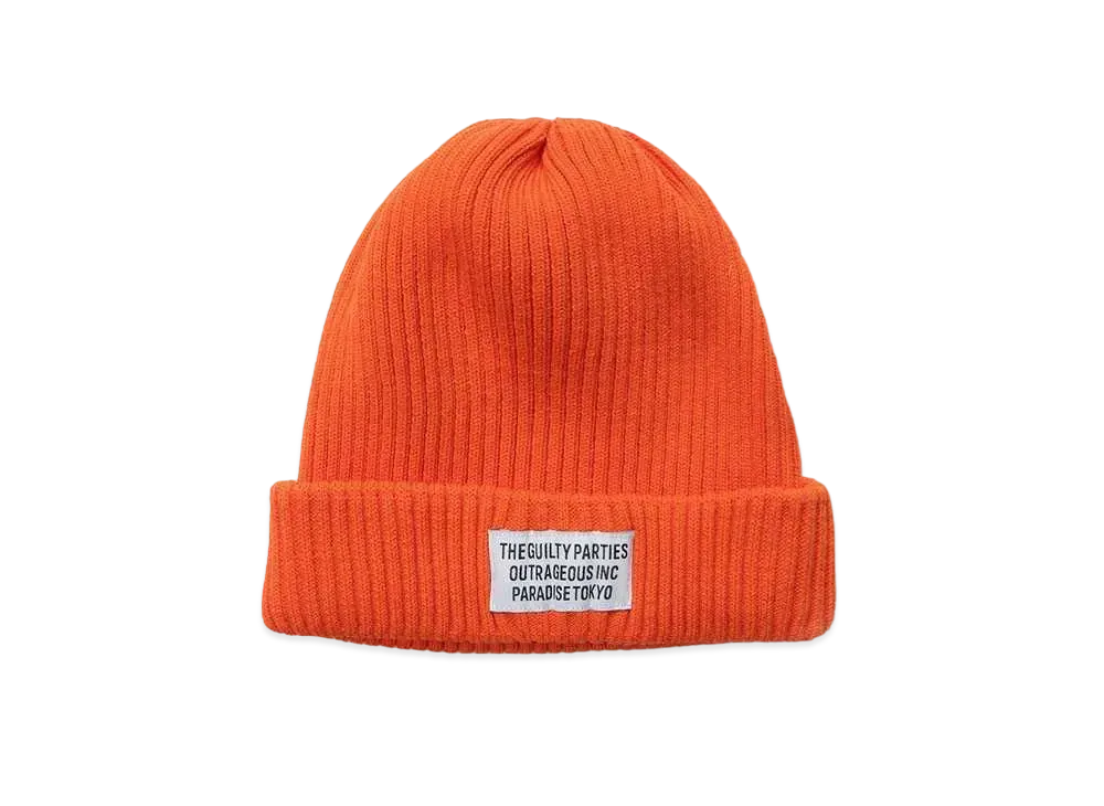 WACKO MARIA KNIT WATCH CAP (TYPE-2) "Orange"