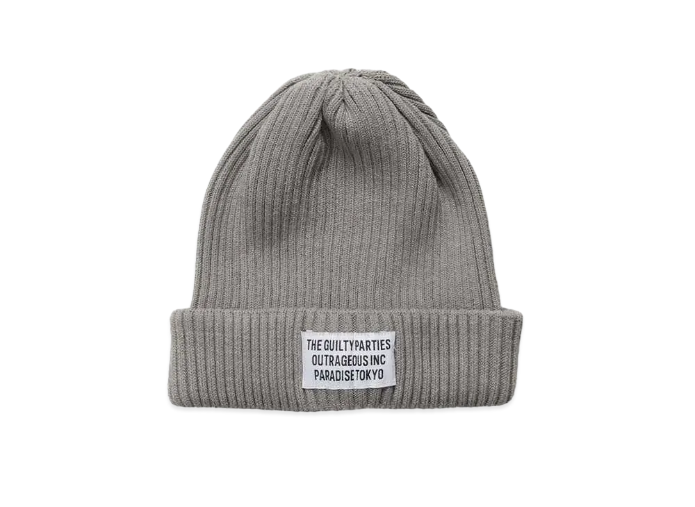 WACKO MARIA KNIT WATCH CAP (TYPE-2) "Gray"