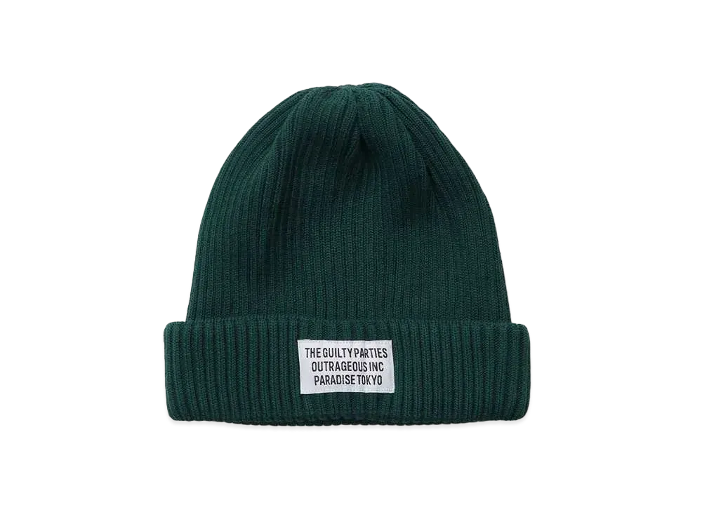 WACKO MARIA KNIT WATCH CAP (TYPE-2) "Green"