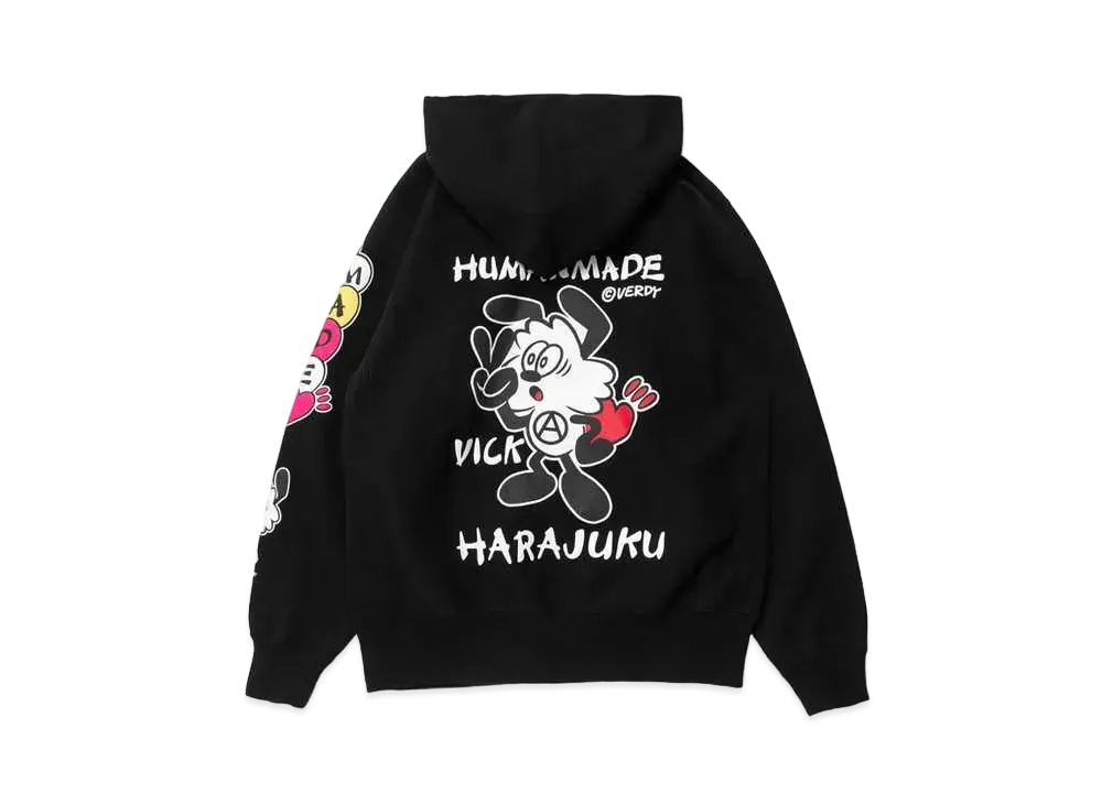 HUMAN MADE VICK PIZZA HOODIE "Black"