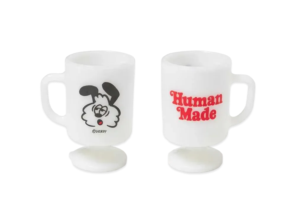 HUMAN MADE VICK MILK GLASS PEDESTAL MUG "White"