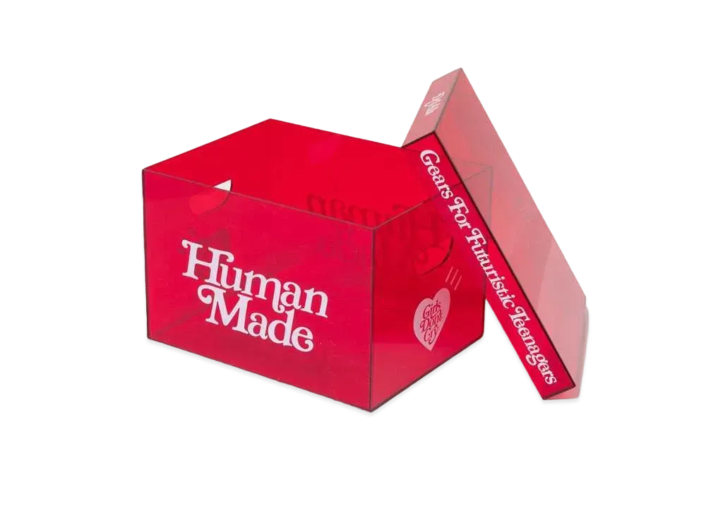 HUMAN MADE GDC ACRYLIC FILE BOX "Red"