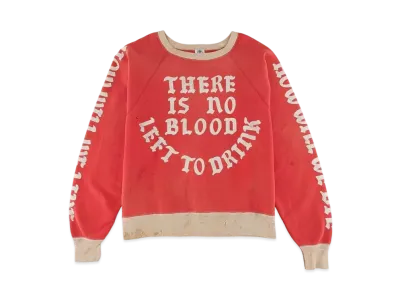 SAINT Mxxxxxx RGLN SWEAT SHIRT FELT "Red"