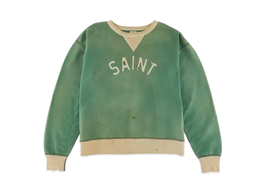 SAINT Mxxxxxx SWEAT SHIRT FELT "Green"