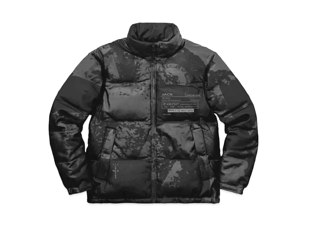 Travis Scott Cactus Jack System Reflective Down Puffer "Black"