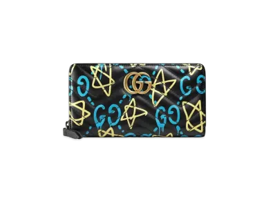 GUCCI Ghost Zip Around Wallet "Black"