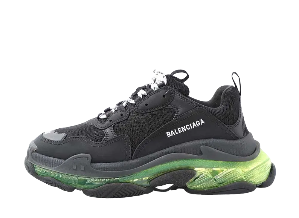 バレンシアガ トリプル S "ブラック/イエローフルオ"