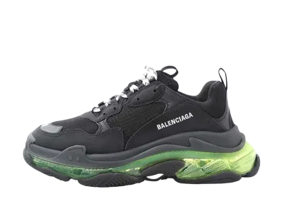 BALENCIAGA Triple S "Black/Yellow Fluo"