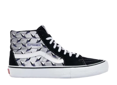 Supreme × Vans Sk8-Hi "Diamond Plate Black"