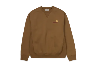 WACKO MARIA x CARHARTT WIP AMERICAN SCRIPT SWEAT SHIRT "Brown"