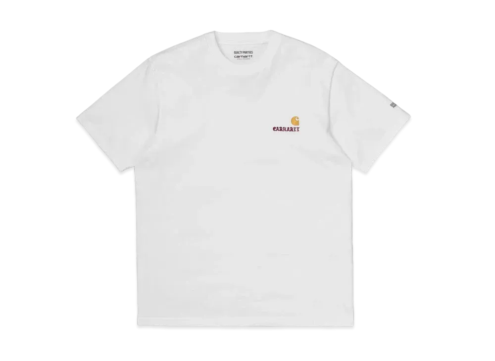WACKO MARIA x CARHARTT WIP AMERICAN SCRIPT CREW NECK T-SHIRT "White"