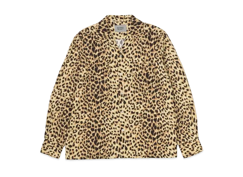 WACKO MARIA x CARHARTT WIP LEOPARD HAWAIIAN SHIRT "Beige"