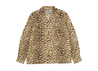 WACKO MARIA x CARHARTT WIP LEOPARD HAWAIIAN SHIRT "Beige"