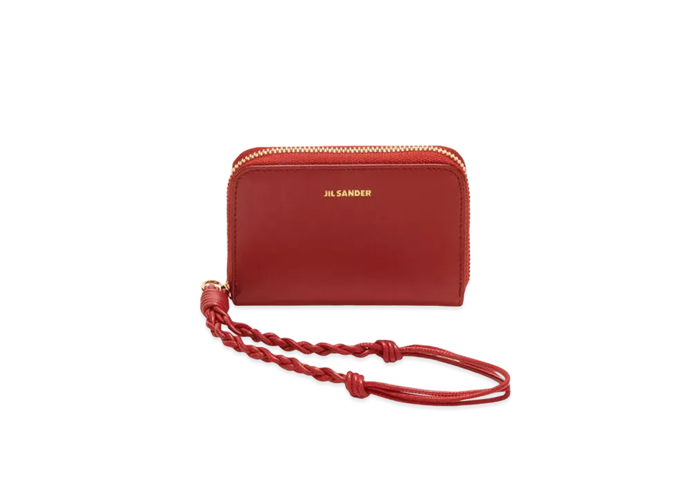 Jil Sander Zip-Around Wallet Small "Red"