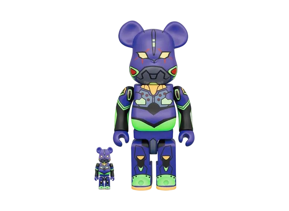 Bearbrick Evangelion Unit 01 (new paint version) 100% & 400%
