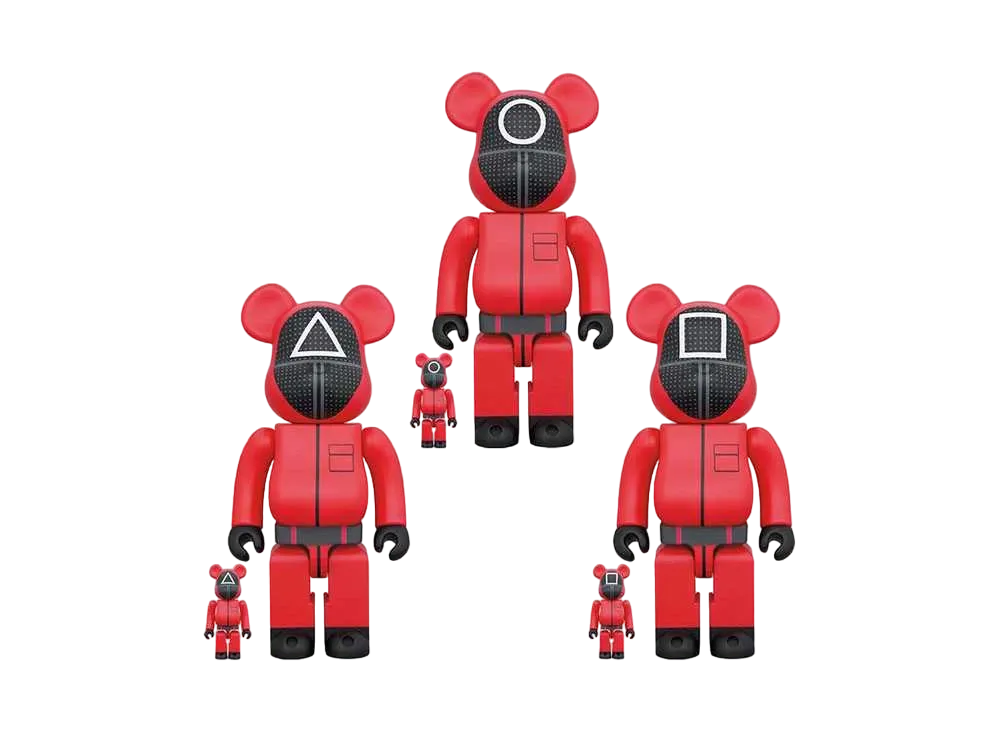Bearbrick SQUID GAME(Squid game) GUARD “○/△/□” 100% & 400%