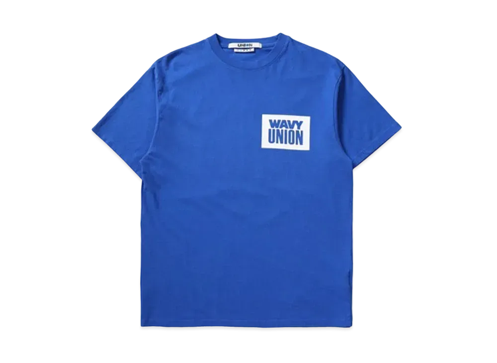 UNION WAVY BLOCK S/S TEE "Blue"