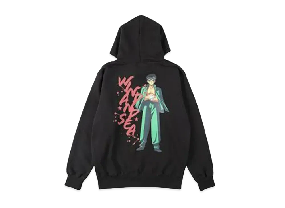 WIND AND SEA x 幽☆遊☆白書 Hoodie (Yusuke) "Black"